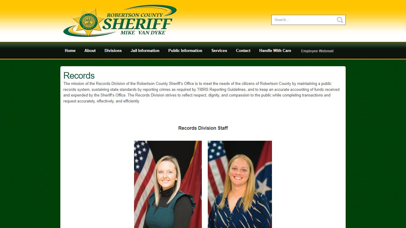 Records- Robertson County Sheriff's Office